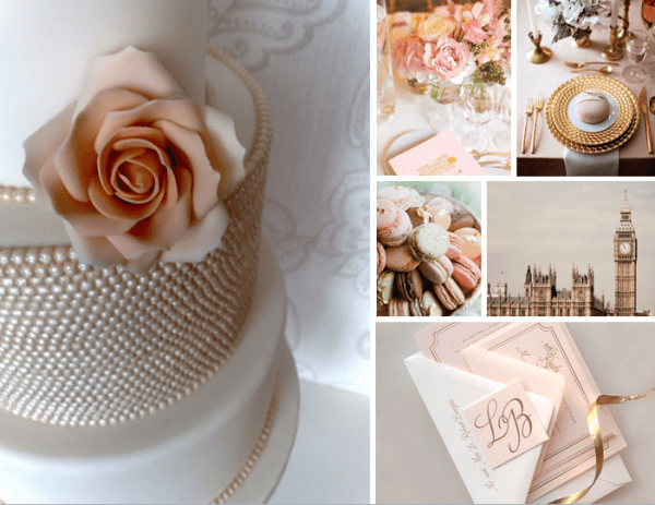 pink, gold wedding inspiration