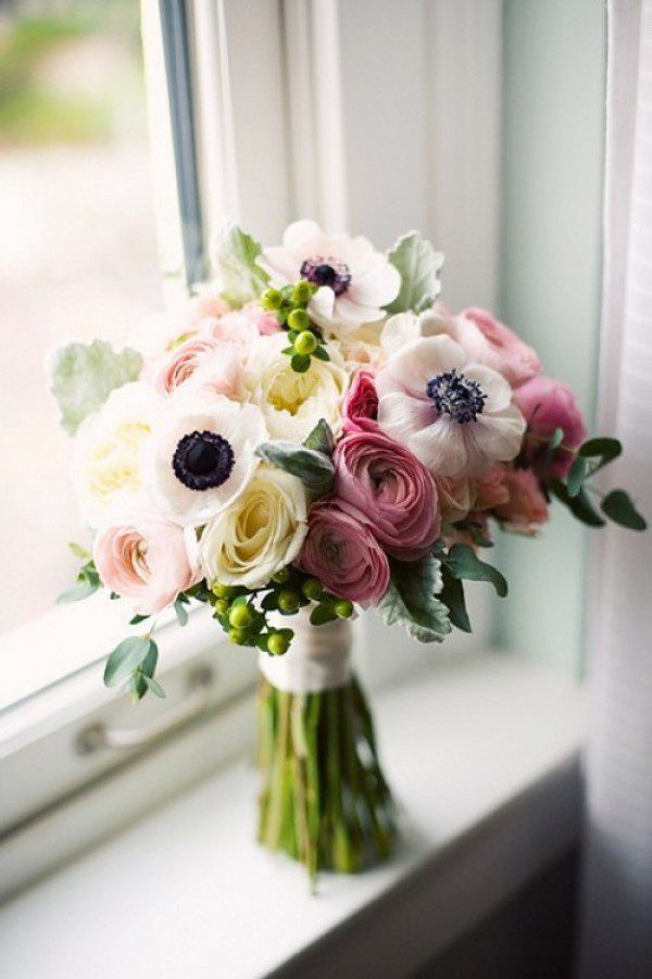 anemone wedding bouquet