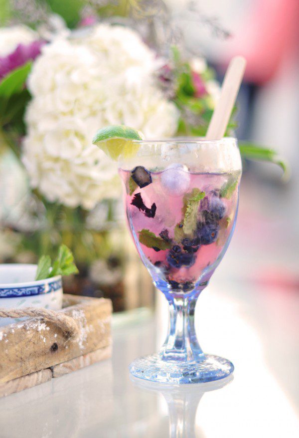 blueberry mint mojito